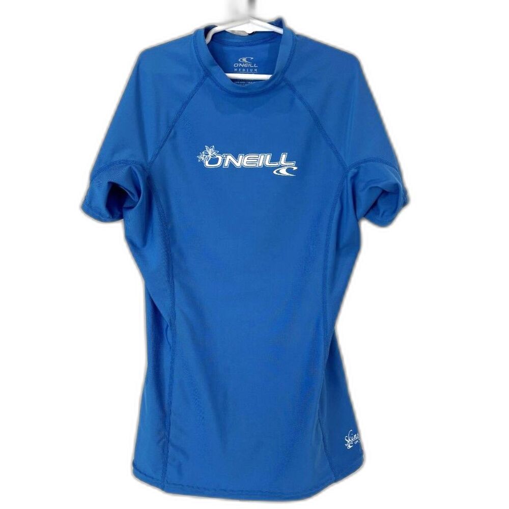 O’Neill Blue Rash Guard UPF 50+ Swim Surf Top Medium